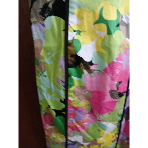 Calvin Klein Dress Womens 6 Watercolor Floral Sleeveless Sheath Artsy Career - Picture 10 of 16